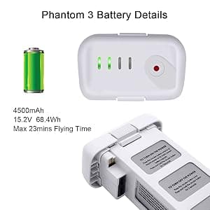 KUWATA Intelligent Flight Battery for DJI Phantom 3 Standard, Phantom 3 Professional, Phantom 3 Advanced, Phantom 3 SE, Phantom 3 4K, 4500mAh, Camera Drone Extended Battery