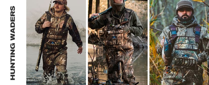 Trudave Chest Waders for Men & Women Waterproof,Fishing Neoprene Waders,Hunting Waders with Boots