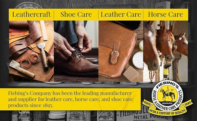 Fiebing's White Saddle Soap for Leather (3.5 oz Tin) - Leather Cleaner & Conditioner to Soften & Protect Leathercraft, Car Seat, Couch, Shoe & Saddles