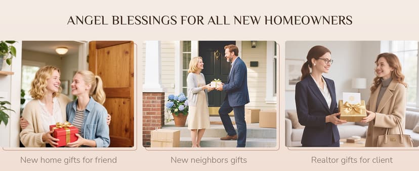 Handmade Resin with Gift-ready Package, Perfect Entryway Table Decor Symbolizing New Beginnings for Homeowner Women Friend Storieme Housewarming Angel Figurine, House Warming Gifts New Home B0G7Y6LMG4