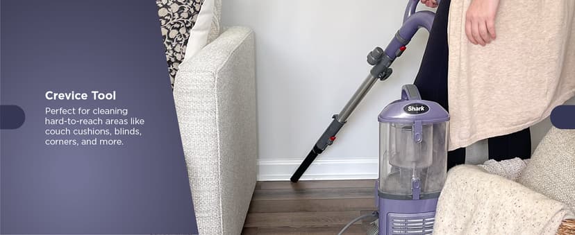 Shark NV352 Navigator Lift Away Upright Vacuum, Hepa Filter, Anti-Allergen Technology, Swivel Steering, Ideal for Carpet, Stairs, & Bare Floors, with Wide Upholstery & Crevice Tools, Lavender