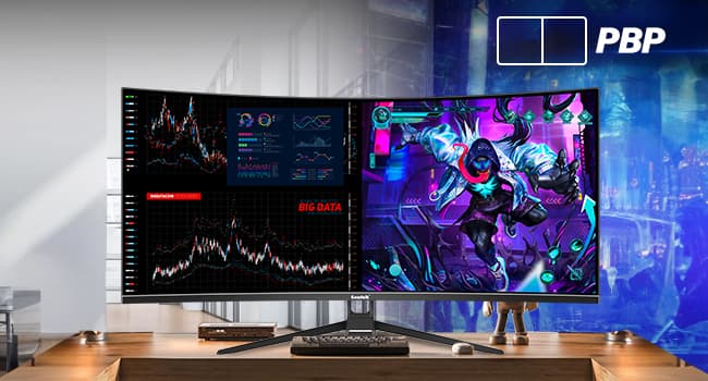 Gawfolk 34 Inch Ultrawide Curved Gaming Monitor, 21:9 WQHD 3440x1440 165Hz Curved 1500R Computer Monitor PIP/PBP,1ms(MPRT) 127% sRGB,HDMI & DP,Tilt Adjustable,Panoramic for Office & Immersive Gaming