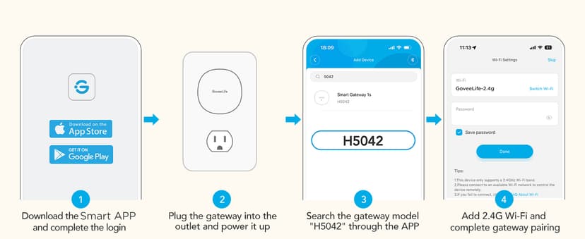 GoveeLife Smart Pool Thermometer Wireless App Easy Read, WiFi Digital Pool Thermometer Floating with IPX7 Waterproof, Notification Alert, Water Temperature Monitor for Hot Tub, Bath, Swimming, Pond