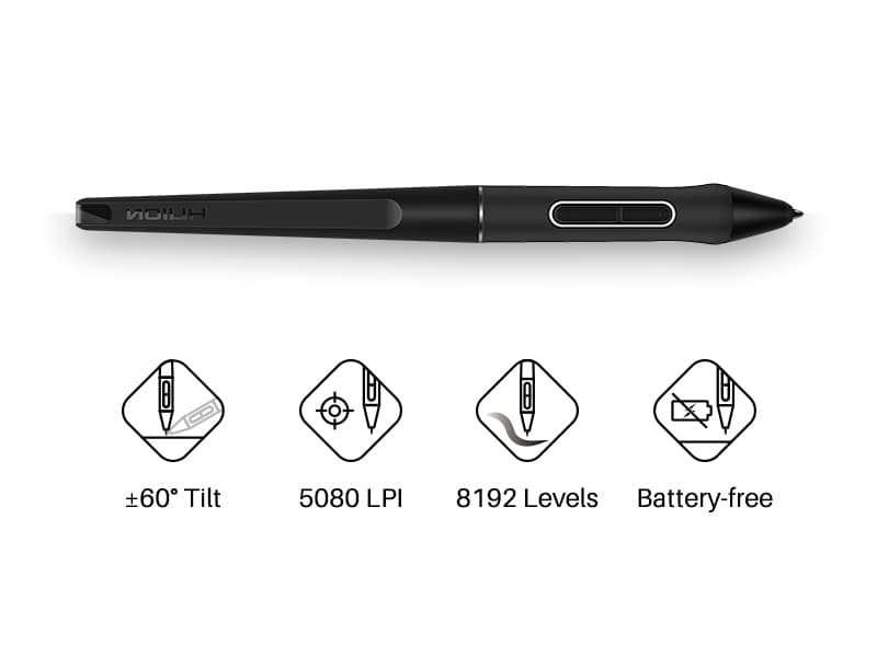HUION KAMVAS Pro 16 Drawing Tablet with Screen, 15.6 inch Pen Display Anti-Glare Glass 6 Shortcut Keys Adjustable Stand, Graphics Tablet for Drawing, Writing, Design, Work with Windows, Mac and Linux