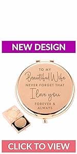 Best Friend Birthday Gifts for Friend | Sentimental Friend Gift Ideas for Women | Friendship Gifts for BFF, Bestfriend, Besties, Long Distance, Christmas | I Love You Friend | Rose Gold Compact Mirror