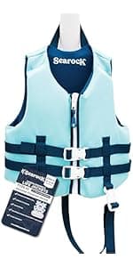 SearocK Children’s Life Jacket – US Coast Guard Approved Infant & Youth Life Vest for Boating, Fishing & Water Sports – Kids & Toddler PFD with Secure Buckles