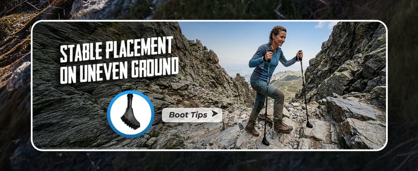 TrailBuddy 3K Carbon Fiber Hiking Poles - Collapsible Lightweight Trekking Poles for Hiking - Adjustable Walking Sticks for Women, Men, Seniors with All-Terrain Tips, Baskets & EVA Grips