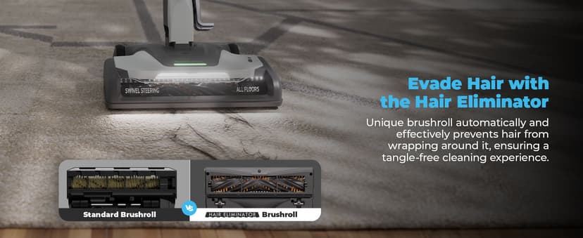 Kenmore DC5070.01 Upgrade 500 Series Bagless Canister Vacuum with Hair Eliminator Brushroll,2-Motor Cyclonic Technology, HEPA Filtration & 24' Auto Cord Rewind for Pet, Carpets, Hard Floors, Stairs