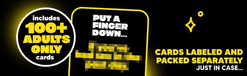 Put A Finger Down - Hilarious Party Card Game, Game Night, Parties, Big and Small Groups | Fun Social Icebreaker with 400 Cards for 2+ Players