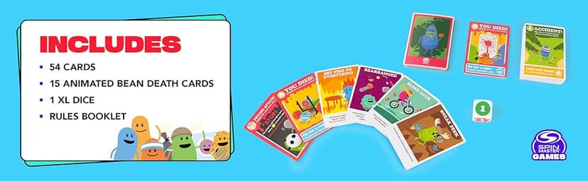Spin Master Games, Dumb Ways to Die, The Viral Meme Card Game from YouTube and TikTok, Survival Strategy Fun, 2-5 Players, for Ages 12 & Up