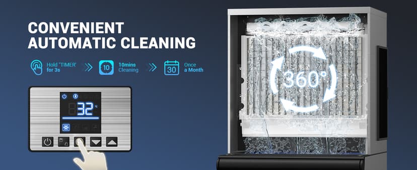 Commercial Ice Maker Machine, 680 LBS/24H with 560 LBS Storage, ETL Approval Industrial Ice Machine, 210 Ice Cubes in 5-15min, Self-Cleaning Stainless Steel Ice Maker for Business Restaurant Hotel