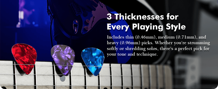 ClefArc Guitar Wall Mount - U-Shape Hardwood Guitar Hanger, Black Walnut Stand Wall Hangers, Pick Holders, Guitar Gifts for Guitarists, Guitar Accessories, with 6 Assorted Guitar Picks