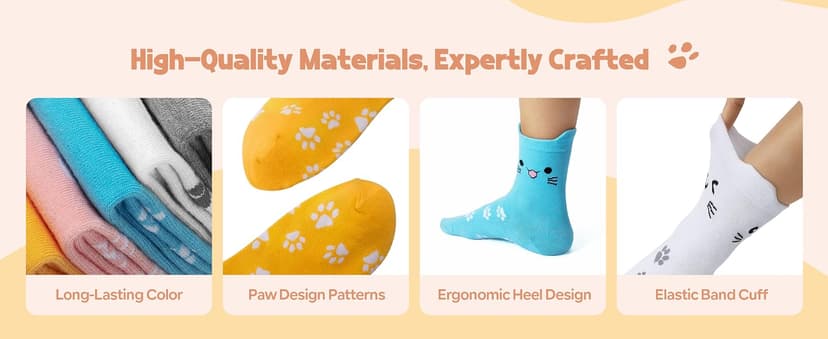 Cat Socks Stocking Stuffers for Women: Unique Funny Cute Cat Lover Gifts Novelty Comfy Animal Socks for Women, Christmas Xmas Gifts for Ladies Mom Wife Her Girlfriend Teen Girls Birthday Gift Ideas B0FM88P2PP