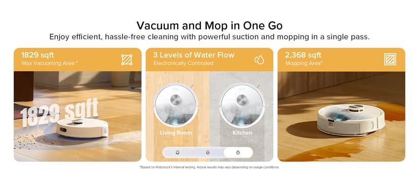 roborock Q7 M5+ Robot Vacuum and Mop, Upgraded from Q5 Max+, Up to 7-9 Weeks Self-Empty, 10000Pa Suction, Dual Anti-Tangle System for Pet Hair & Carpet, PreciSense LiDAR Navigation, App Control, White