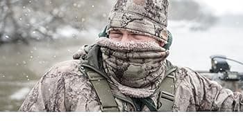 HUNTARMOR Stealth Hunter Neck Gaiter: Breathable Neck Hunting Gaiters, Men's Camo Stormproof Neck Gator, Comfortable Snow Cold Weather Neckwarmer