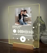 EGD Spotify Decorative Plaque Personalized Gifts, Custom Gifts for Him Her, Customized Picture Frame for Boyfriend Girlfriend Couple Wife Women on Anniversary Birthday, Made in USA