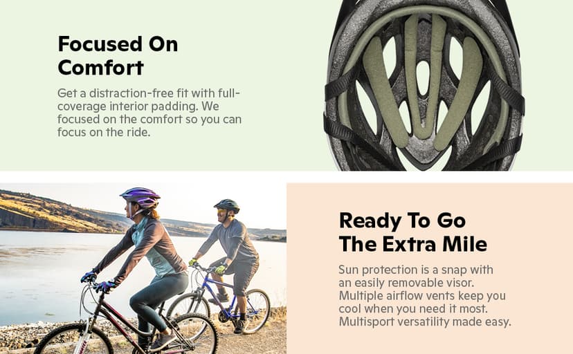 Schwinn Thrasher Helmet for Adults, Size 58-62 cm for Riders Ages 14+, Microshell, Adjustable Dial & Straps, Interior Padding, Air Vents, Lighted or Unlit, Visor, Adult Bike Helmet