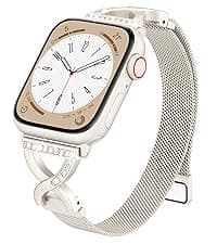 Original Stainless Steel Milanese Loop Compatible with Apple Watch Band 38mm 40mm 41mm 42mm 44mm 45mm 46mm 49mm, Magnetic Clasp Band for iWatch Series 11 10 9 8 7 6 5 4, SE 3 2 1 Ultra3 2, Women & Men