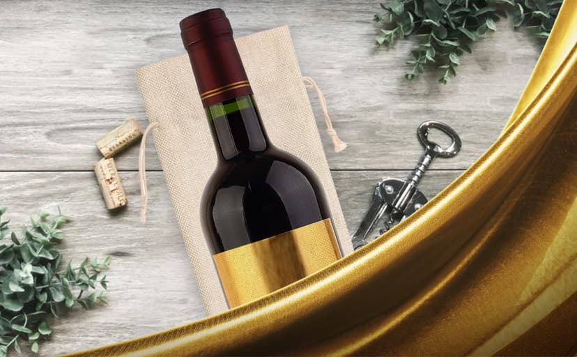 Wine Bag Wedding Gift for Mr and Mrs - Engagement Gift J14