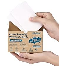 Poesie Laundry Detergent Sheet Sage Breeze Scent 160 Count Washer Sheets Detergent for Travel RV Trip Camping Home Dorm