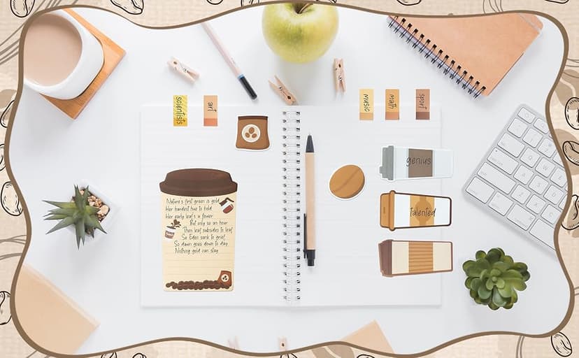 Self-Stick Notes Pages, Teacher Appreciation Gift, School Office Supplies, I Just Really Like Coffee Design B1ykin Sticky Notes Set - 550 Sheets Memo Writing Pad Coffee Cup Design B0CQT7V1DS