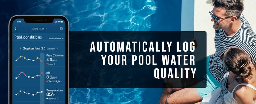 WaterGuru Sense S2 Smart Pool Monitor – Digital Pool & Spa Water Tester for Chlorine, pH, CYA & Alkalinity – Wi-Fi Enabled – Includes C5 Cassette, Float Ring & Batteries