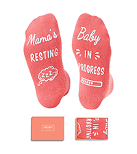 HAPPYPOP Expecting Mother's Day Gifts for New Mom - Mom To Be Gifts for Pregnant Women, Maternity Socks Pregnancy Stocking Stuffers, labor delivery