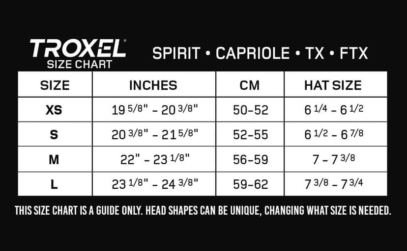 Troxel Spirit Duratec Full Coverage Horse Riding Helmet, Low-Profile Adjustable Design, Safety Horseback Riding Gear