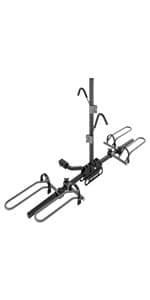 Retrospec Lenox 2-5 - Bike Hitch Rack for Cars, Trucks, SUVs with 2” Hitch | Foldable Steel Frame with Anti-Rattle Adapter, Tie Down Cradles and Straps - Fits Most Frames