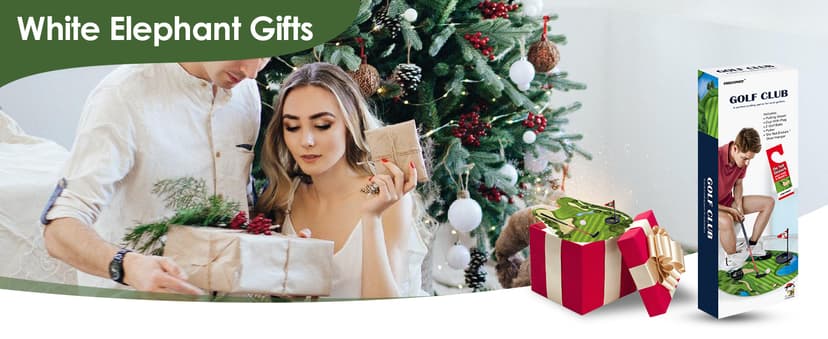 Toilet Golf, Toilet Golf Game Mini Golf - Gag Gifts for Men - Funny Dad Gifts, Funny Gifts for Men Boyfriend Brother, White Elephant Gifts for Adults