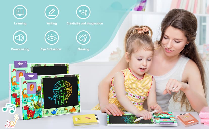 Talking Flash Cards with LCD Writing Tablet, Autism Sensory Toys for Autistic Children, Speech Therapy Toys, 224 Sight Words Educational Learning Toddler Toys for 3 4 5 6 Year Old