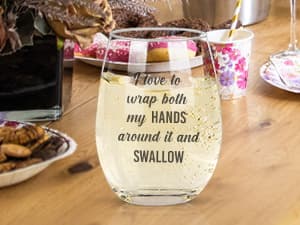 Funny Wine Glasses For Women, Best White Elephant Gifts 2025, Gag Gift For Women, Gifts For Wine Lovers, Birthday Present For Adults Her Men, Frined, Funny Gift For Men Coworker, Boss, Employee