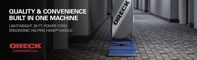 Oreck Commercial XL Vacuum Cleaner, Bagged Upright Vac for Carpets and Hard Floor, Lightweight, Automatic Height Adjust, High-Speed Brush Roll, Powerful Vacuum Cleaners for Commercial Use
