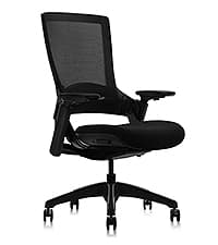 CLATINA Ergonomic High Swivel Executive Chair with Adjustable Height Head 3D Arm Rest Lumbar Support and Upholstered Back for Home Office Gray Mesh/High Back