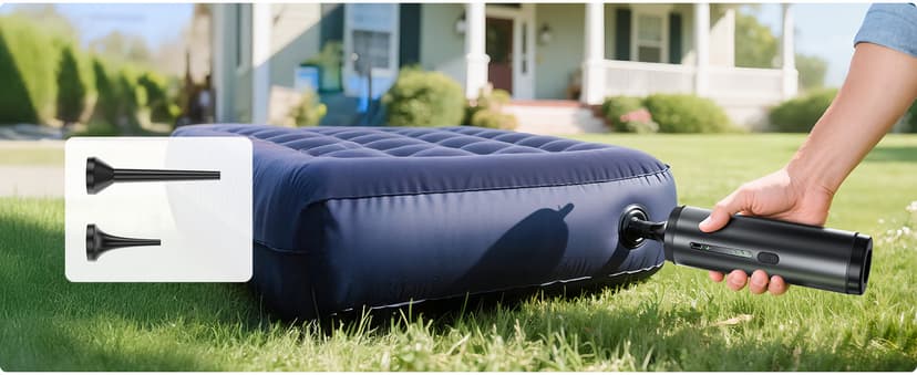 Car Vacuum Portable Cordless Handheld Vacuum Cleaner 4-in-1 Mini Cordless Vacuum with 2 Suction Modes and 16800pa Suction Power Blowing & Inflating 2 Modes Handheld Vacuum for Car, Desk, Keyboards