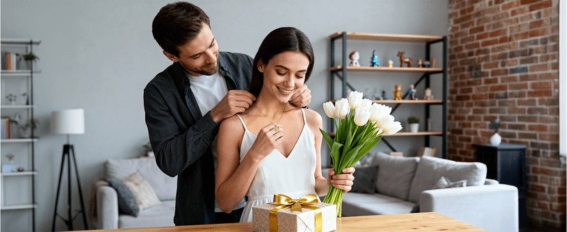 Gifon S925 Sterling Silver Necklace for Women, Wife Jewelry Rose Gold, Mom Birthday Valentines Mothers Day Gifts, Girlfriend Necklaces, Daughter Heart Jewel, Anniversary for Her