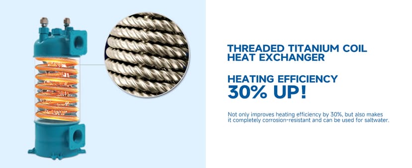 14000BTU Above Ground Pool Heater, Electric Swimming Pool Heat Pumps for Pools up to 4000 gallons, Fits 9/11/15 Foot Pool and Spas, 120V/60Hz, PLC50