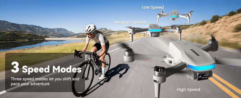 SIMREX 4K FPV Drone with Brushless Motor for Beginners & Teens — 40-Min Flight, Optical Flow Positioning, Gesture Control & VR Mode, Foldable Camera Drone Gift for Kids Ages 8+(Gray)