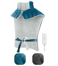 Comfytemp Heating Pad for Neck and Shoulders and Back, 2.6lb Weighted Electric Heat Pad for Pain Relief, Large FSA Eligible Heated Wrap, 9 Heat Settings, 11 Auto-Off, Gifts for Women Men Mom Dad