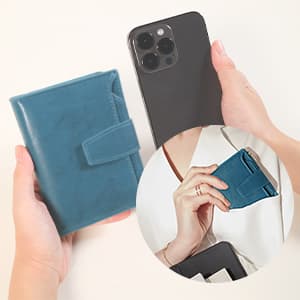 Airkit Small Wallet Women RFID Blocking Soft Leather Bifold Compact Card Holder Wallet for Women with Zipper Coin Pocket 4 ID Window