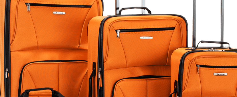 Rockland Fashion Softside Upright Luggage Set, Expandable,Lightweight,Telescopic Handle,Wheel, Pink Leopard, 2-Piece (14/19)