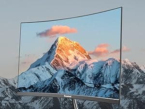 Gawfolk 24.5 Inch Gaming Curved Monitor Built-in Speakers, 3000R 120Hz PC Screen Full HD 1080P, HDMI 2.0, VGA, Wall Mount Compatible 75 * 75mm