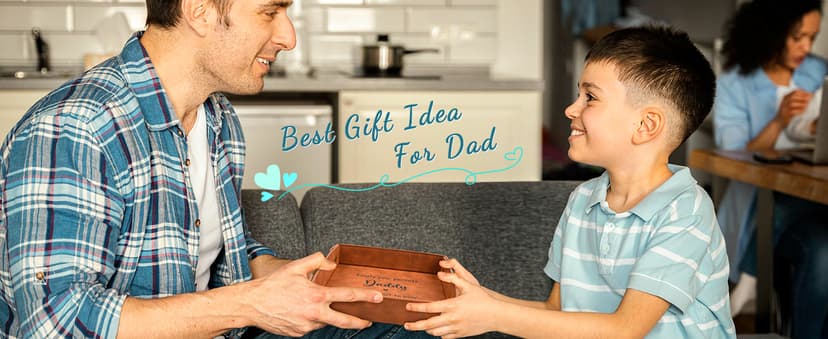 Gifts for Boyfriend, Husband, Romantic Gifts for Him, Mens Birthday Gifts Idea - Premium PU Leather Valet Tray - Best Mens Gifts for Birthday Anniversary