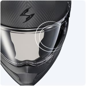 ScorpionEXO Covert FX Carbon Fiber Full Face Motorcycle Helmet Street Fighter Style - Bluetooth Ready Speaker Pockets DOT ECE Solid (Gloss Black - Medium)