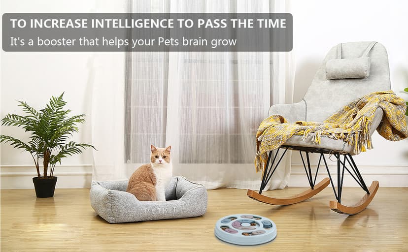 DR CATCH Dog Puzzle,Dogs Food Toys for IQ Training & Mental Enrichment,Dog Treat Puzzle(Blue)