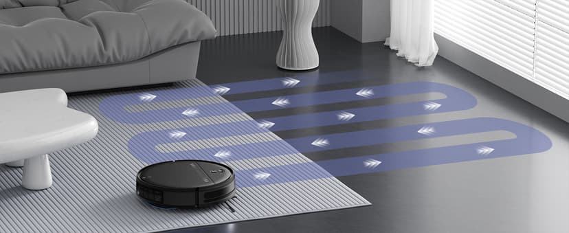 Robot Vacuum and Mop Combo, 2-in-1 Robot Vacuum Cleaner, Perfect for Pet Hair, Hard Floor and Carpet, Anti-Bump, Anti-Fall, App, Voice and Remote Control