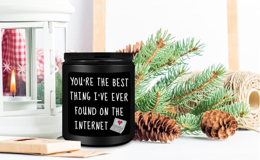 Anniversary Birthday Gifts for Men, Gifts for Boyfriend, Funny Romantic Wedding Gift for Men, Him, Boyfriend, Husband, Best Friends, Lover, Black Cedar Juniper Sandalwood Candle