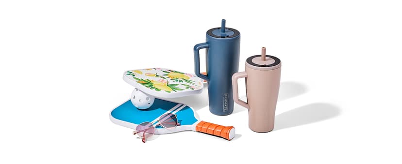 BrüMate Era 30 oz Tumbler with Handle and Straw | 100% Leakproof Insulated Water Bottle Tumbler with Lid and Flexible SoftSip Straw | Made of Stainless Steel | Cup Holder Friendly | 30oz (Rose Taupe)