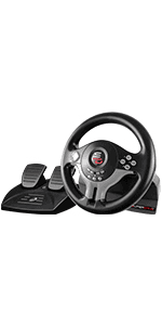 SUBSONIC Superdrive - SV250 Steering wheel with pedals and gearshift paddles racing wheel for nintendo Switch 2 - Switch - Ps4 - xbox Seie X/S, Xbox One - PC
