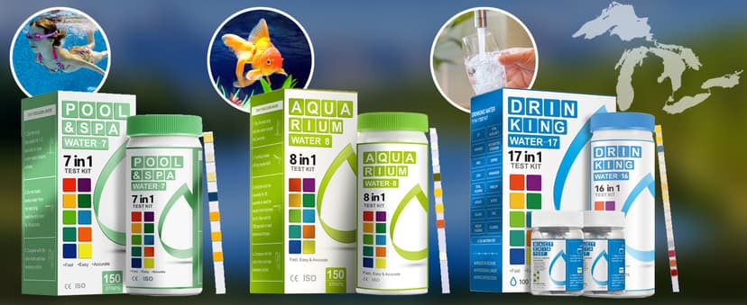 AAwipes Aquarium Ammonia Test Strips 8-in-1 |25 Strips | Quick & Accurate Water Testing Test pH, Carbonate, Alkalinity, Hardness, Chlorine, Nitrite, etc. (K02-25)